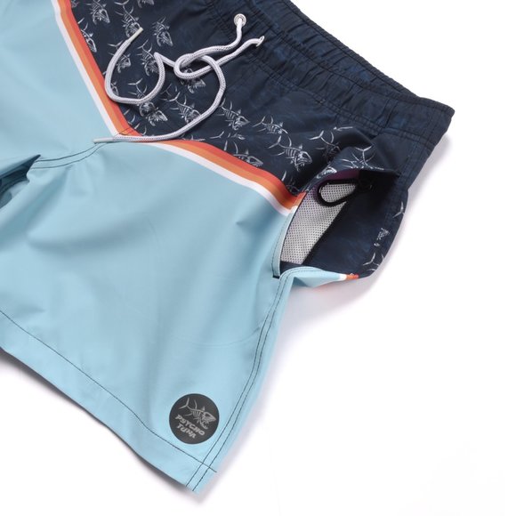 Psycho Tuna, Cape Blue Tint Mens Volley Shorts - Picture 3 of 4